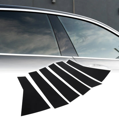 6 x Car Pillar Window Trim Covers for Honda CR-V (2017-2022) Black