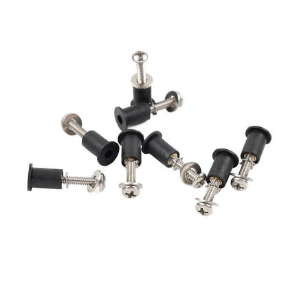 8PCS Headlight Bucket Nacelle Well Nut Kit for Harley