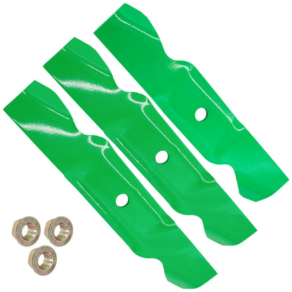 Deck Blades with Nuts Replacement for Cub Cadet 300 321 336 446 (2010–2018)