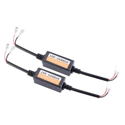 2 x H1/H3 Headlight Decoder Canbus Anti Flicker Resistor for Car ()