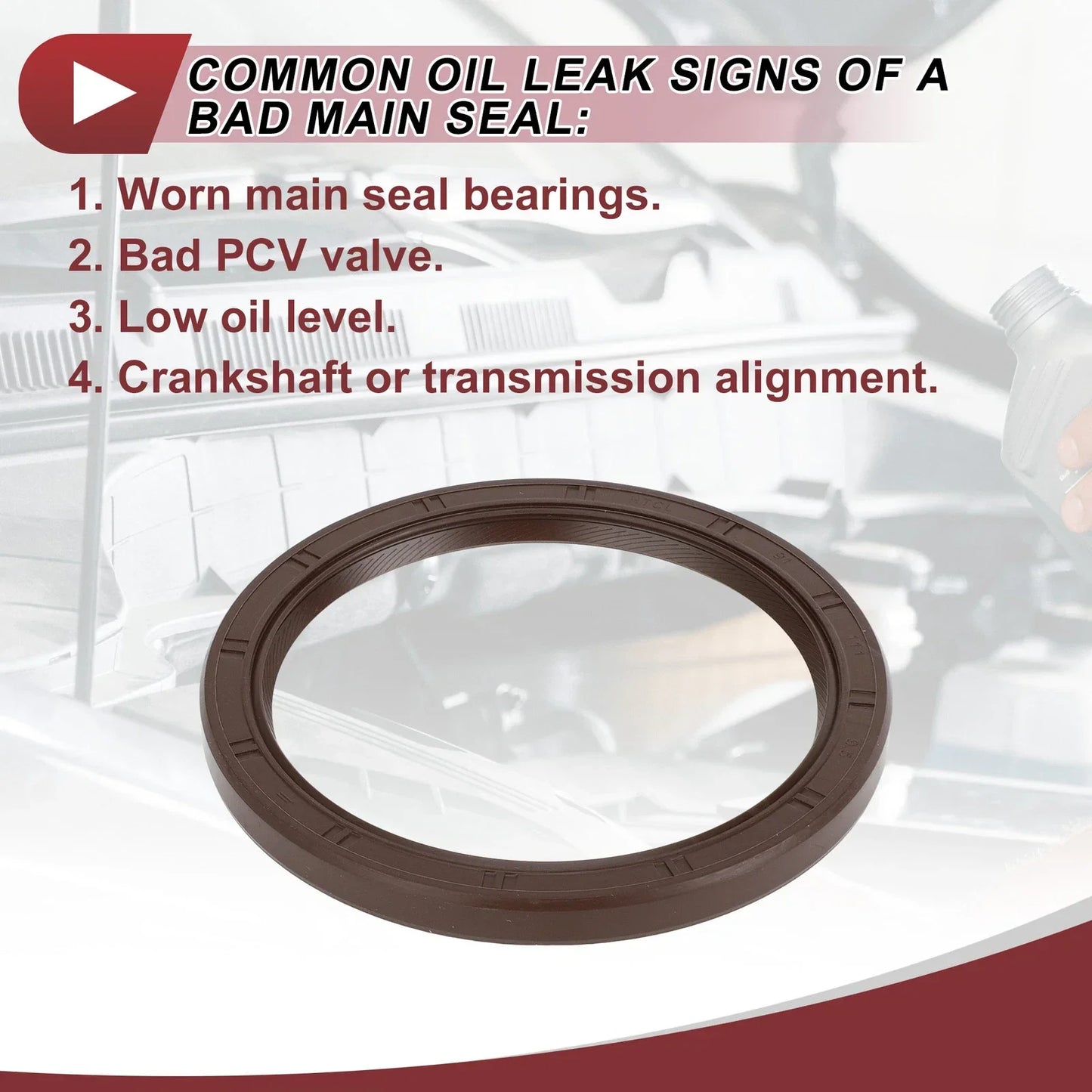 Crankshaft Oil Seal for Kia Sedona, Hyundai Genesis (2011-2020)