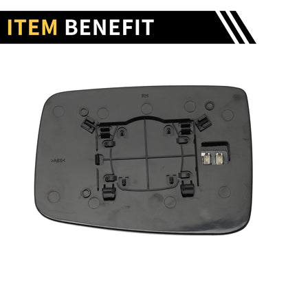 Heated Right Mirror Glass for Dodge Ram 1500 2500 (2010-2023)