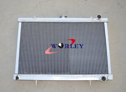 52mm Aluminum Radiator & Fan Shroud for Nissan Skyline R32 GTST (1989-1994)