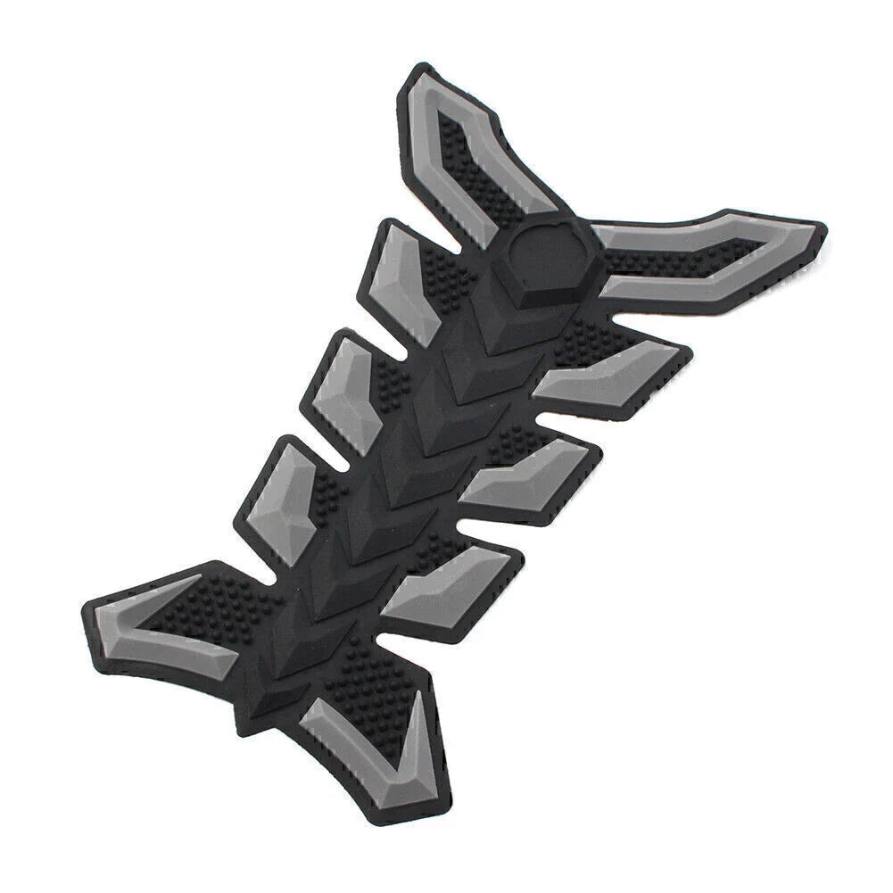3D Decal Sticker Protector for Universal Motorcycle Grey Gas Fuel Tank Pad