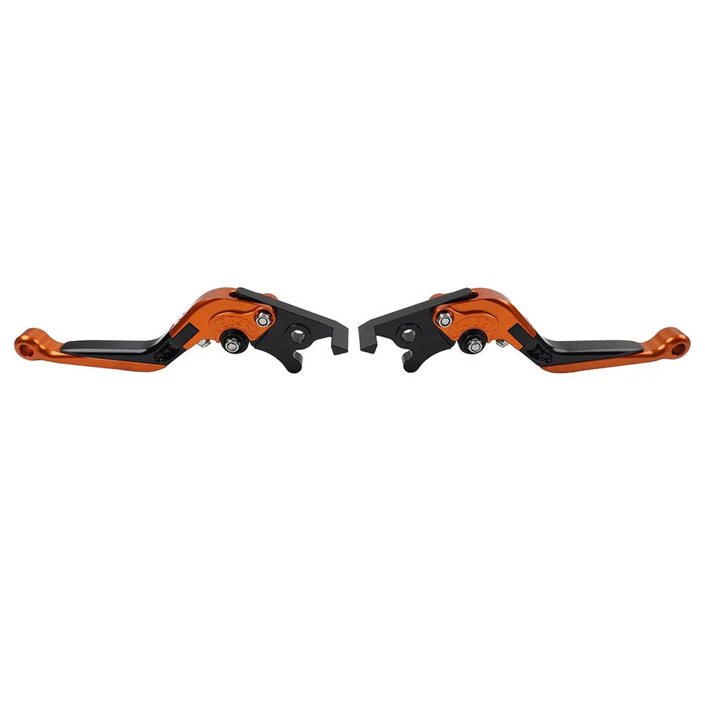 Orange Extendable Brake Clutch Levers for Kawasaki Z1000 ZX6R (2007-2018)
