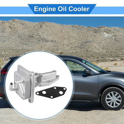 Engine Oil Cooler with Gasket for Nissan Altima, Sentra (2002-2012)