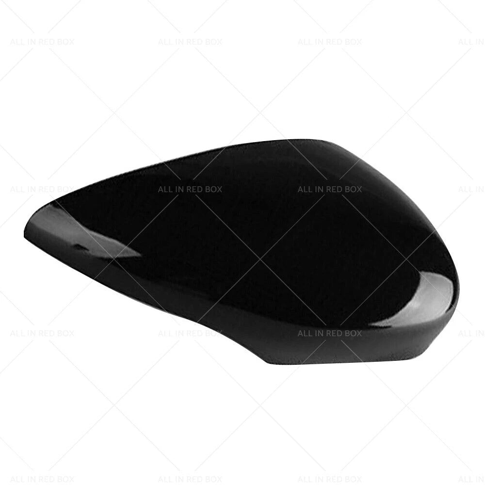 Gloss Black Left & Right Wing Mirror Covers for Ford Fiesta MK7 (2008-2017)