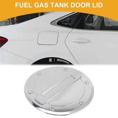 Fuel Tank Door Cap for Dodge Ram 2023-2025 Gas Tank Flap Chrome Silver Tone