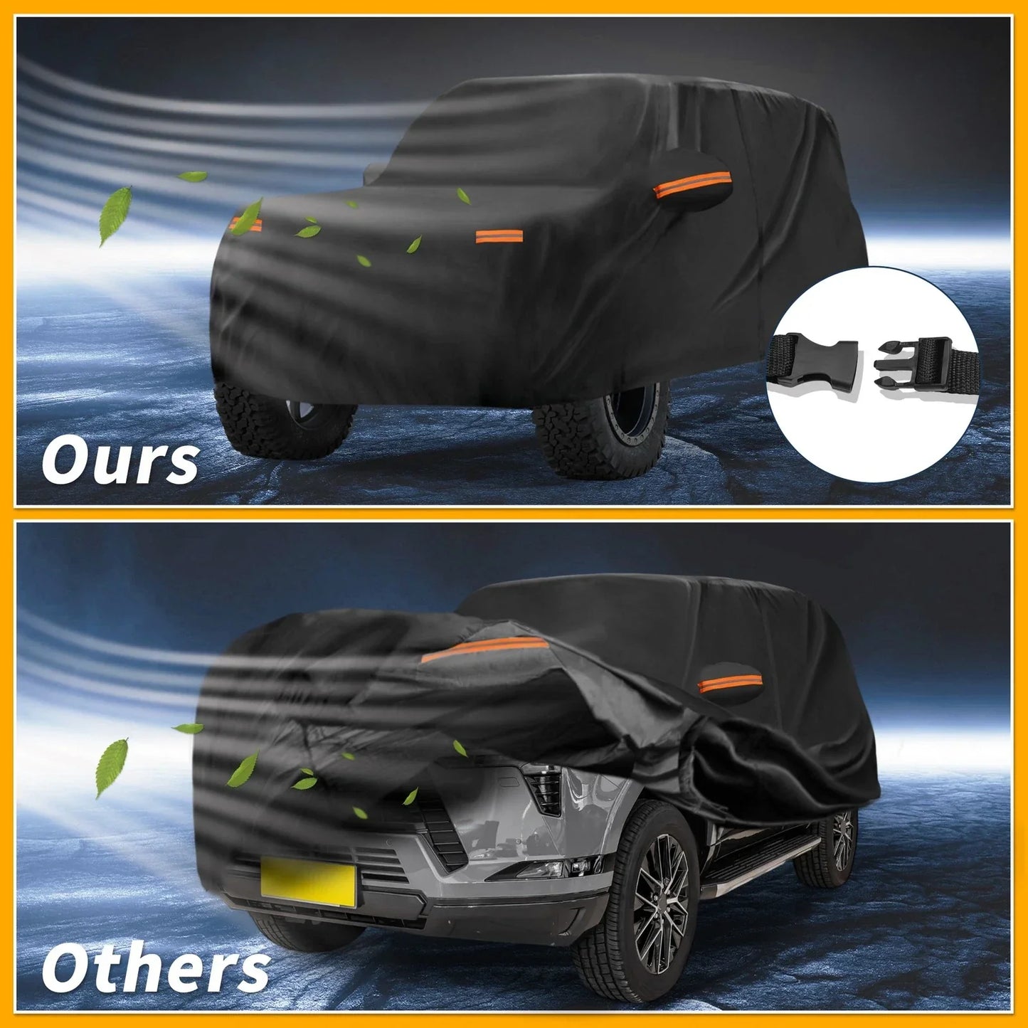 Waterproof All Weather Car Cover for Lexus GX (2010-2023) - Black 190T-PU