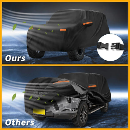 Waterproof All Weather Car Cover for Lexus GX (2010-2023) - Black 190T-PU