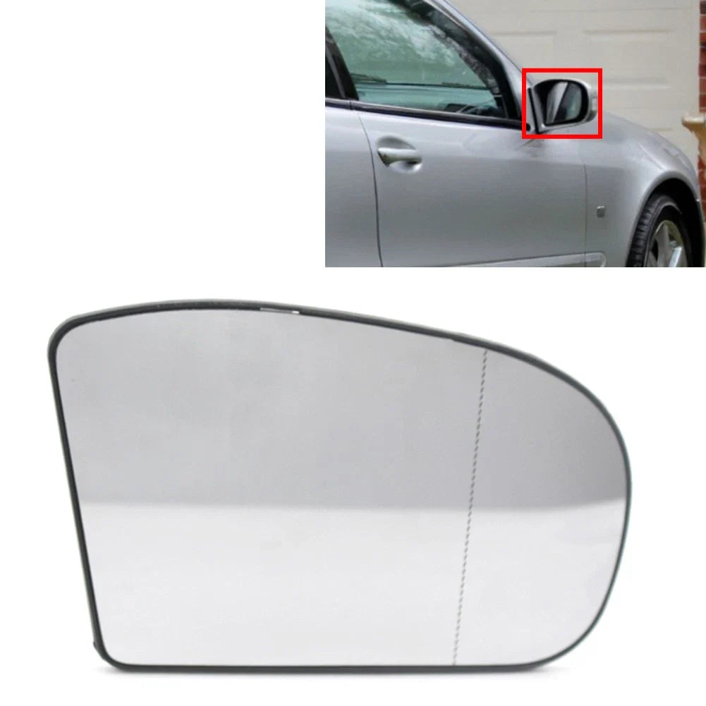 Right Heated Wing Mirror Glass w/Backing for Benz E320 2004-2005