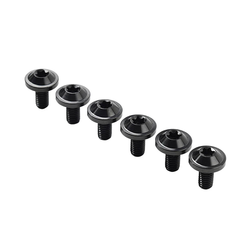 6 x Black Titanium M6x15mm Torx Head Bolts for Bike Motorcycle