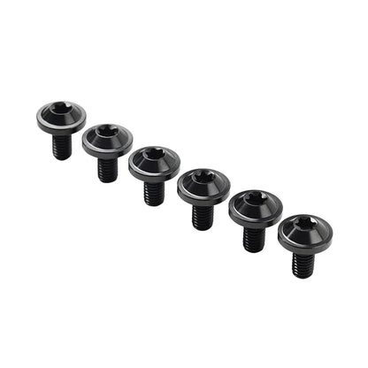 6 x Black Titanium M6x15mm Torx Head Bolts for Bike Motorcycle
