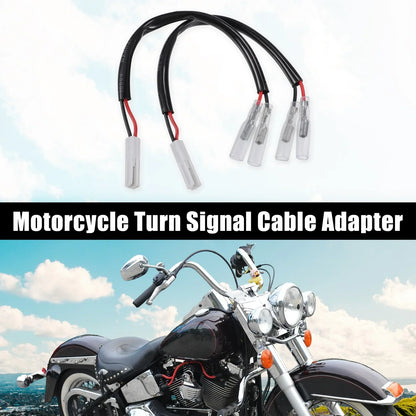 Motorcycle Turn Signal Cable Adapter Connector for Honda  2 x Pcs