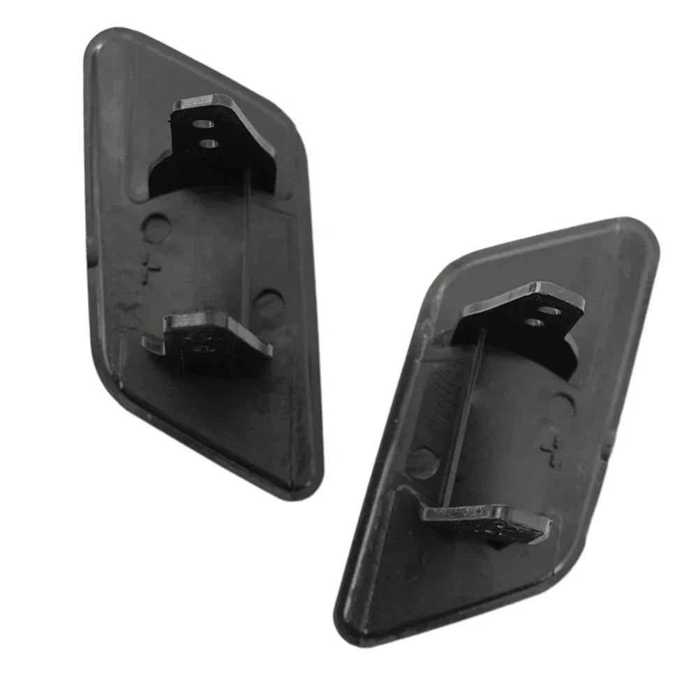 Headlight Washer Nozzle Cover Caps Black for BMW X3 (2011-2014)