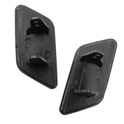 Headlight Washer Nozzle Cover Caps Black for BMW X3 (2011-2014)