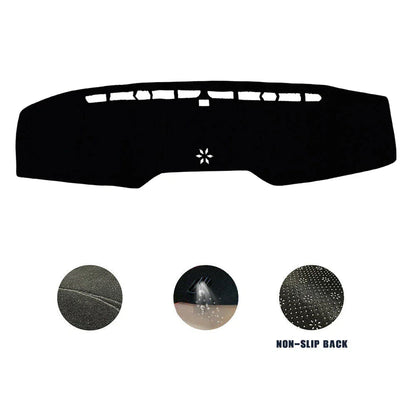 Non-Slip Dash Mat for Ford Mustang Coupe 2015-2023 Dashboard Cover Black