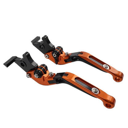 CNC Orange Extendable Brake Clutch Levers for Suzuki DL1000, GSX1400