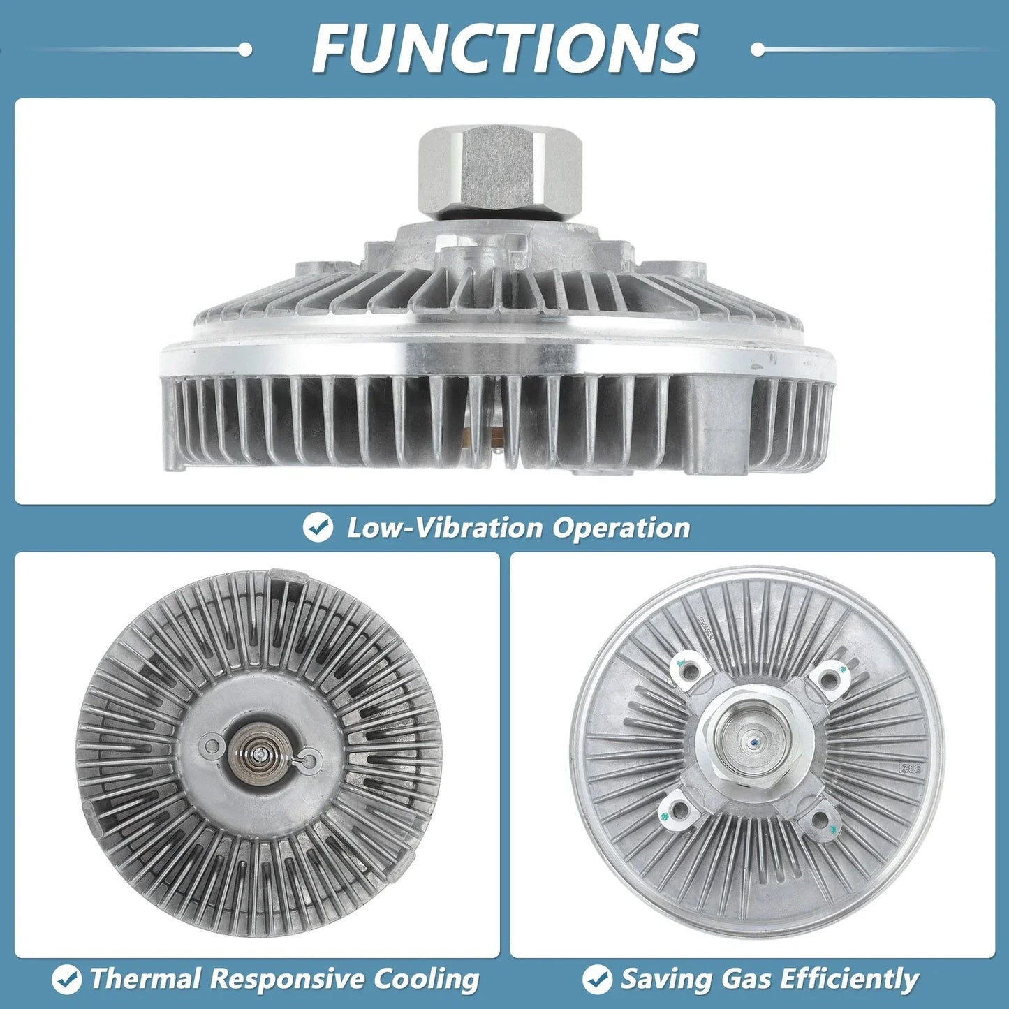 Cooling Fan Clutch for Dodge Dakota, Ram Dakota (2005-2011)