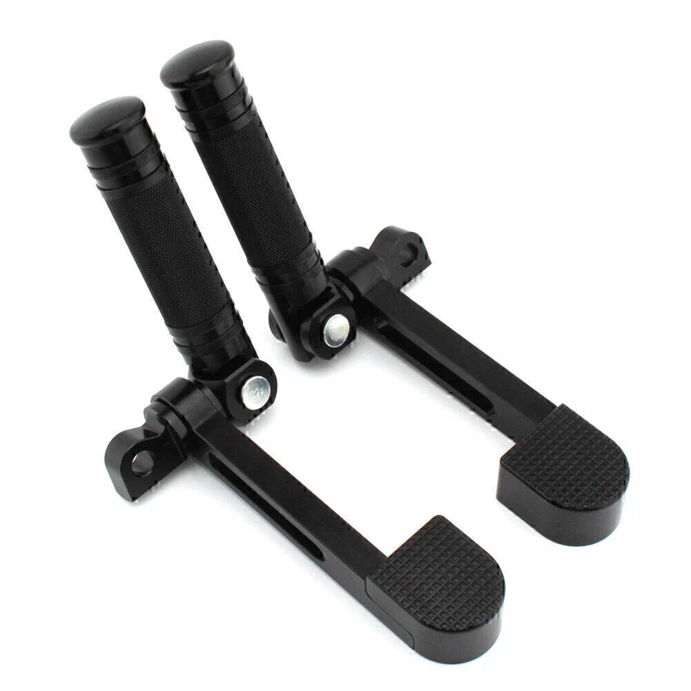 Stirrup Heel Foot Rest Pegs for Harley Sportster XL 883 1200 Softail FXWG FXR