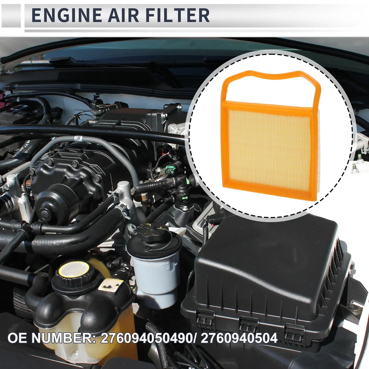 Engine Air Filter for Mercedes-Benz S450 V6 3.0L (2018) - 1 x Pcs