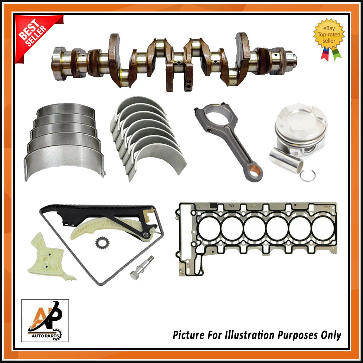 Crankshaft Rebuild Kit for BMW M135i M235i 335i 535i 640i (2012–2020)