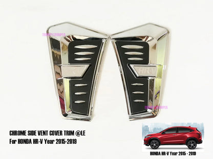 Chrome Side Vent Door Cover Trim for Honda HR-V RU SUV (2014-2020)