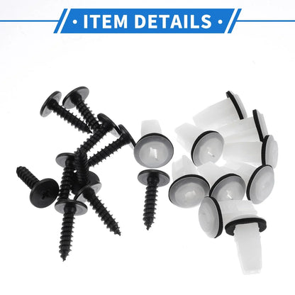 Fender Liner Splash Shield Bumper Cover Screw Kit for Honda Accord (2003-2007)