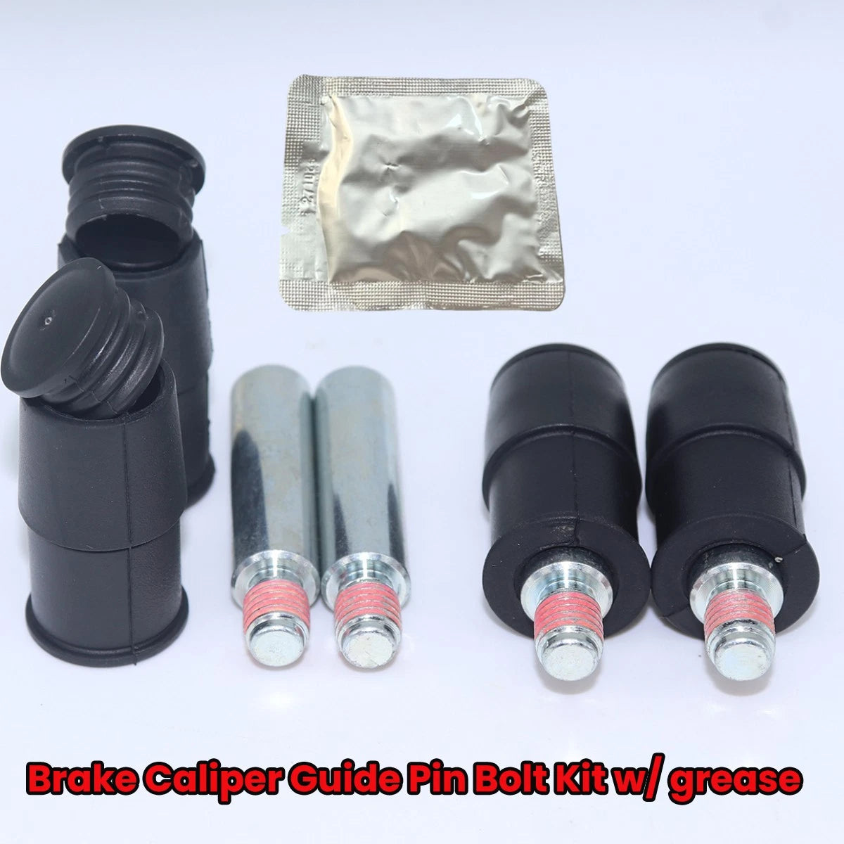 Rear Brake Caliper Slider Pin Guide Bolts Grease Kit for Ford Focus MK2 (2004–2023)