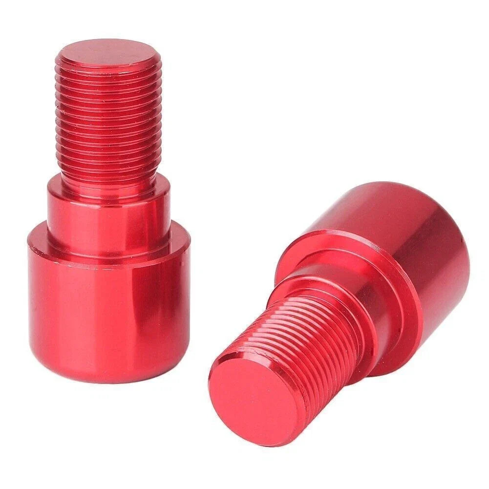 18mm Red Motorcycle Dirt Bike Handlebar Grips End Cap Plugs