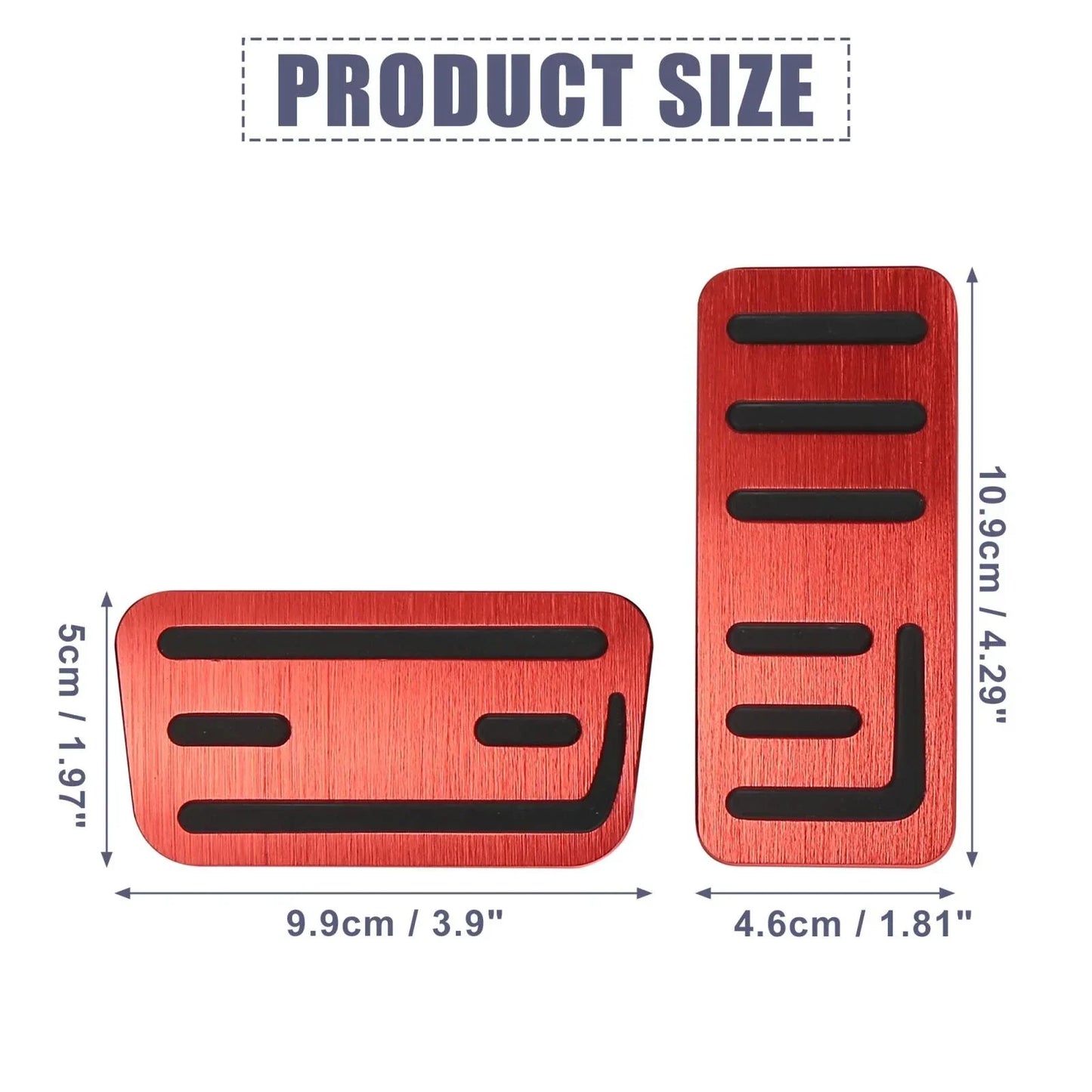 Foot Pedal Brake Gas Pedal Pad Kit 2 x Non-Slip Covers for Honda Fit (2021)
