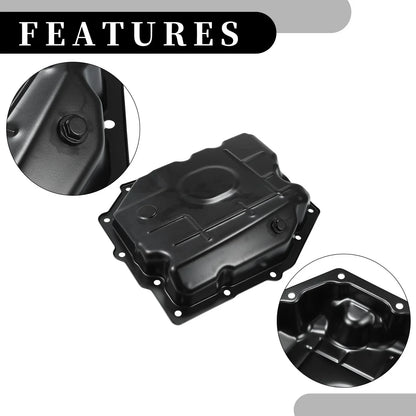 Engine Oil Pan for Dodge Challenger 2009-2010 - No.52852912AA/52852912AC Black