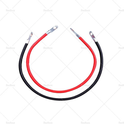 30cm 100A Battery Connector Lead DC Wire for 12V 24V Red & Black Cable