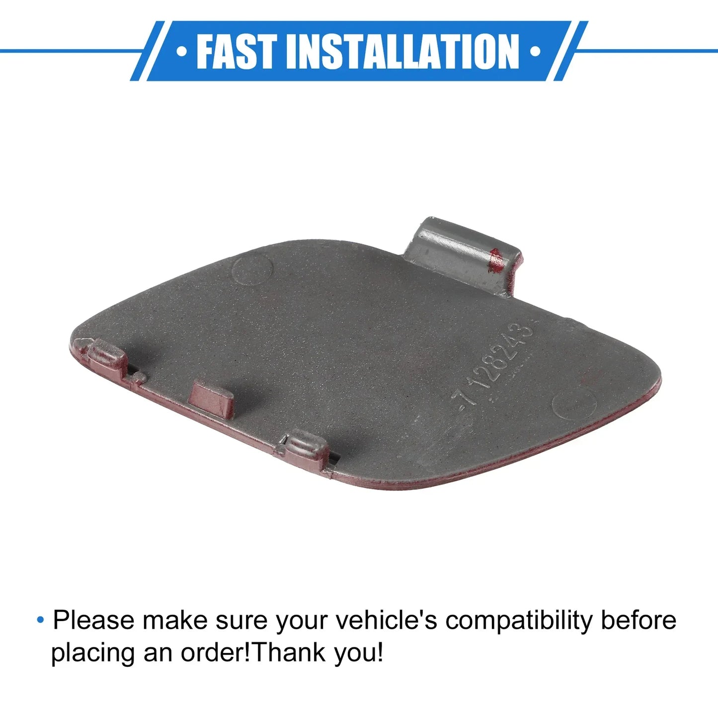 Tow Hook Eye Hole Cover Cap for BMW E92/E93 (2007-2010) Red Front Right
