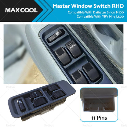 Master Window Switch for Daihatsu Sirion M100, YRV, Mira L500 (2000-2005)