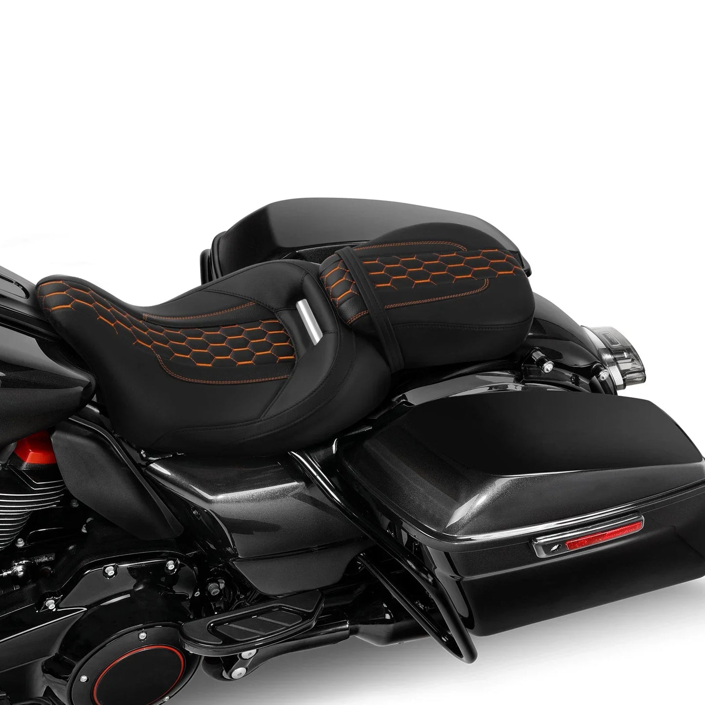 Black Driver & Passenger Seats for Harley CVO Street Road Glide (09-23)