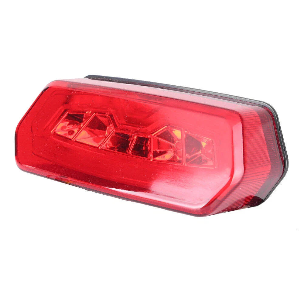 Red Lens LED Fender License Plate Light & Yellow Turn Signal Lights for Universal