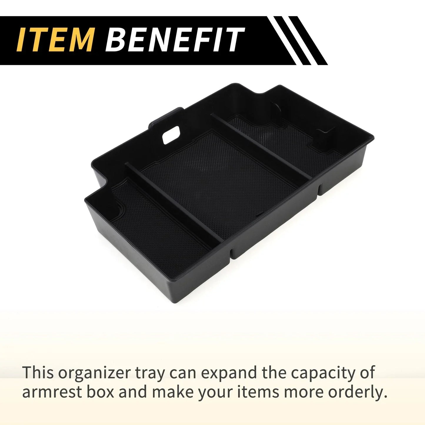Center Console Organizer Tray for Chevy Silverado 1500, GMC Sierra 1500 (2014-2023)