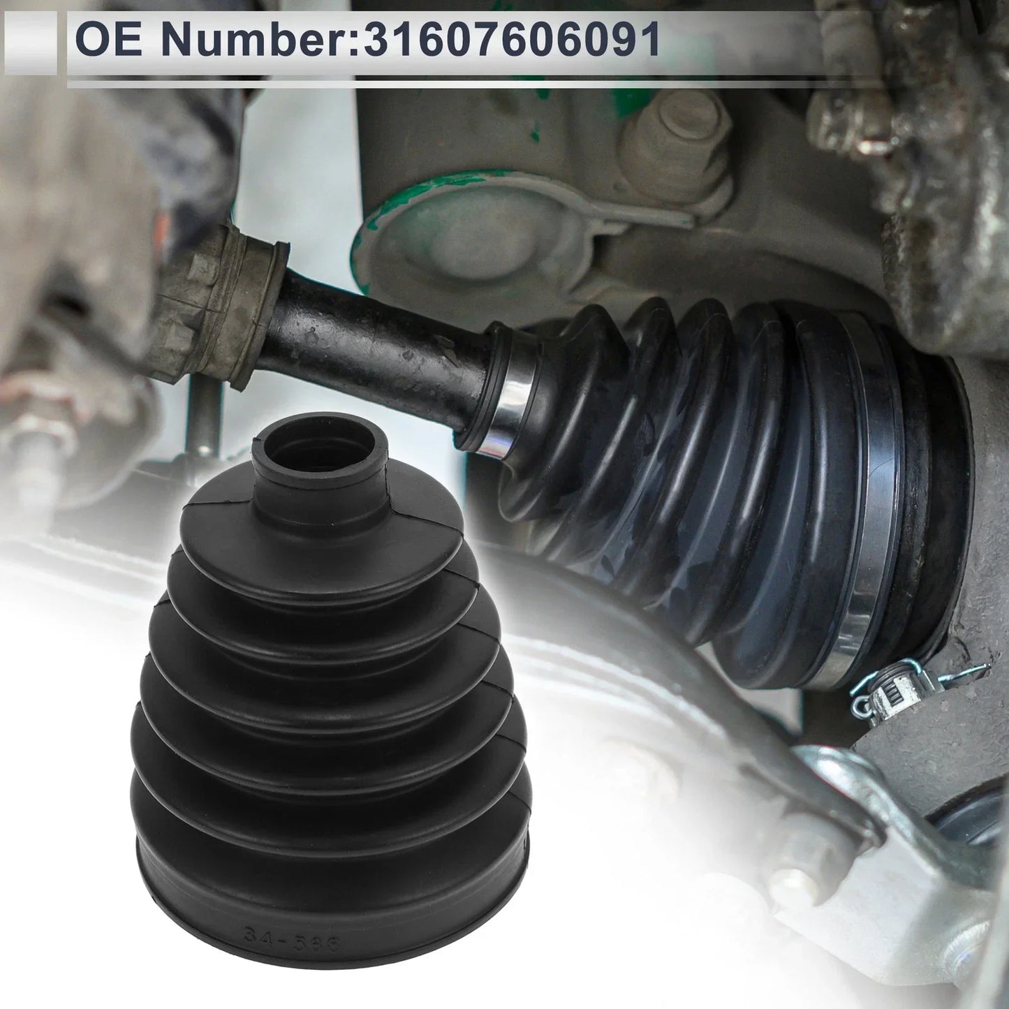 Outer CV Joint Boot Kit with Clamps for BMW 528i (2011 - 2016)