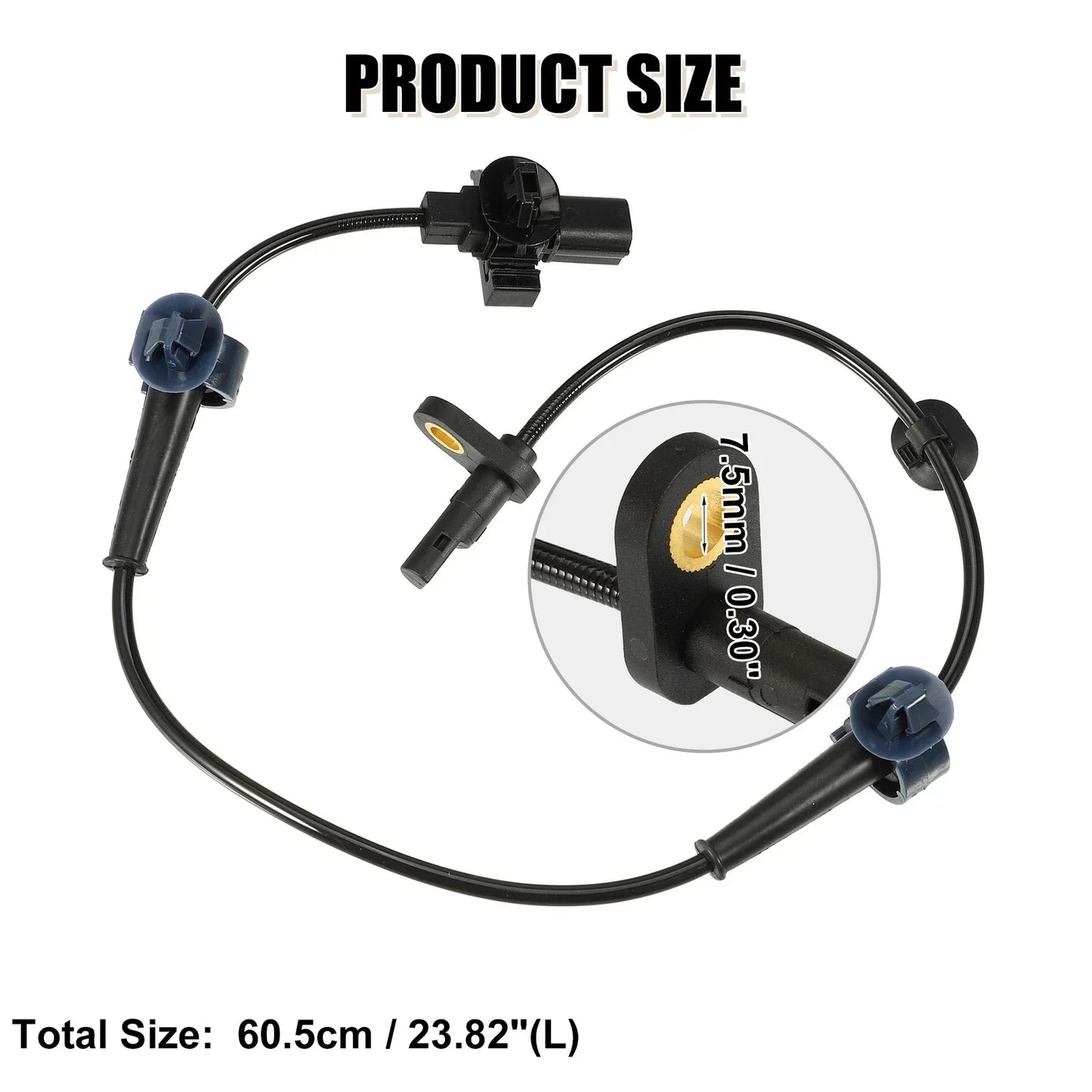 ABS Wheel Speed Sensor for Honda Civic IX (2002-2012) - 1 x No.57470TV0E01