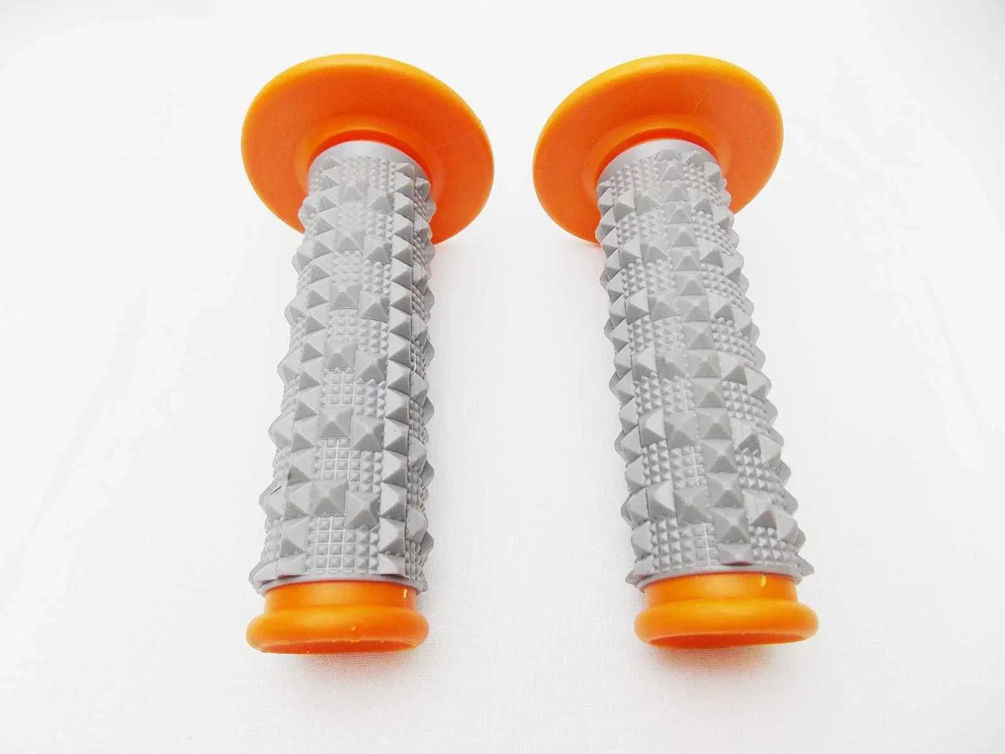 Orange Grey Diamond Top Handlebar Grip Set for Honda CRF125
