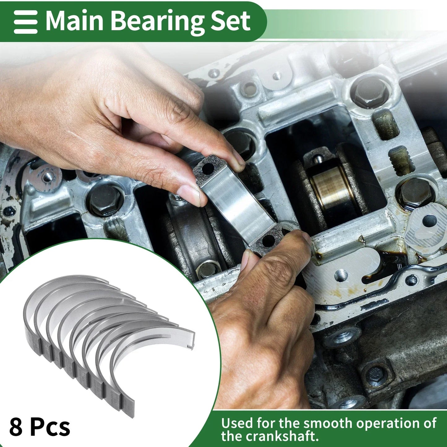 Main Bearing Set for Hyundai Santa Fe (2006-2015)