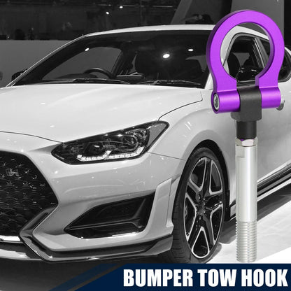 Purple Round Front Rear Bumper Trailer Tow Hook Screw for Hyundai Veloster