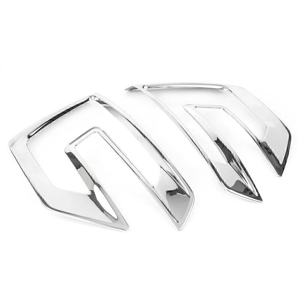 Front Fog Light Bezel Covers for Ford Explorer Sport (2016-2017) Chrome