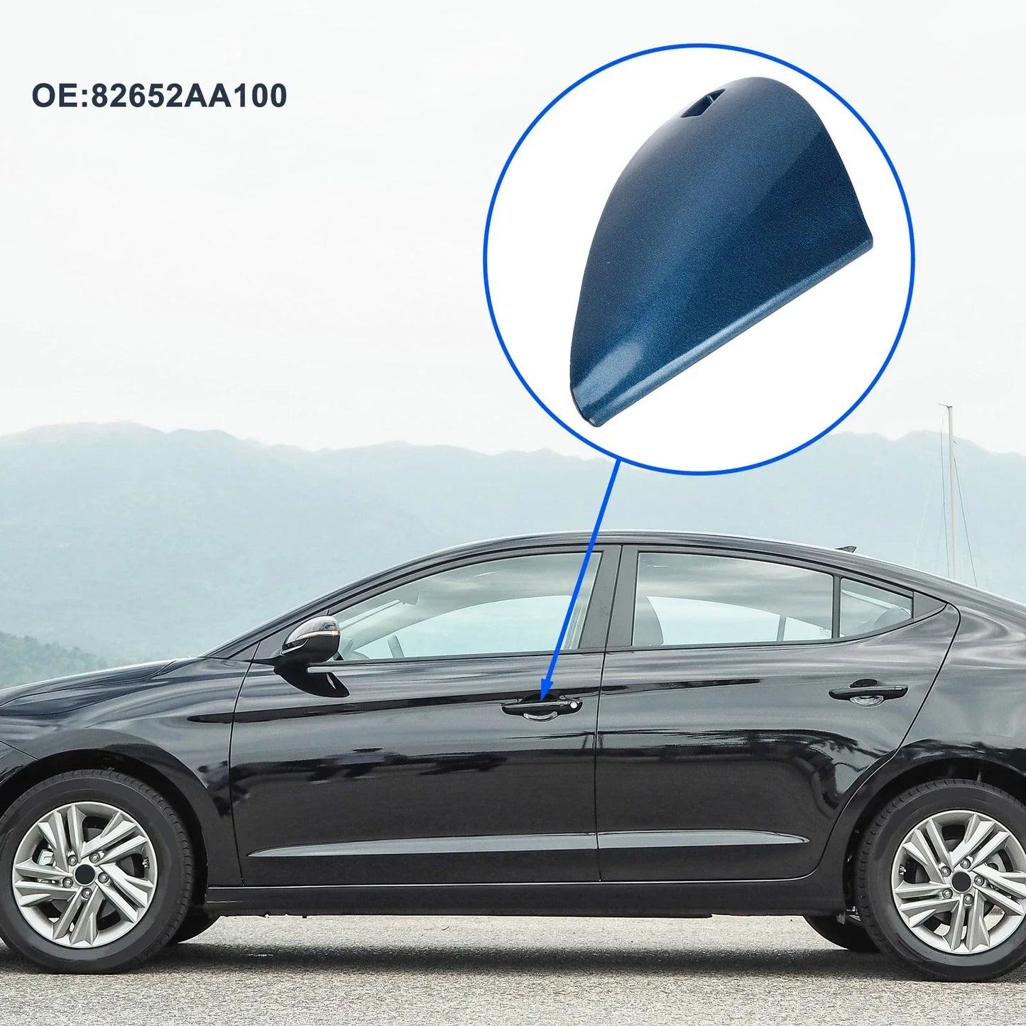 Front Left Door Handle Cover for Hyundai Elantra MK7 (2020-2023) Blue