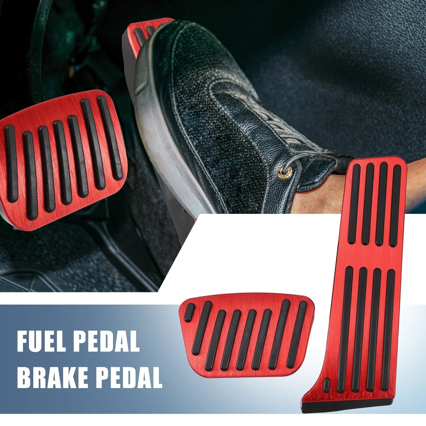 2 x Gas Pedal Brake Pad Covers for Lexus Accessories Red