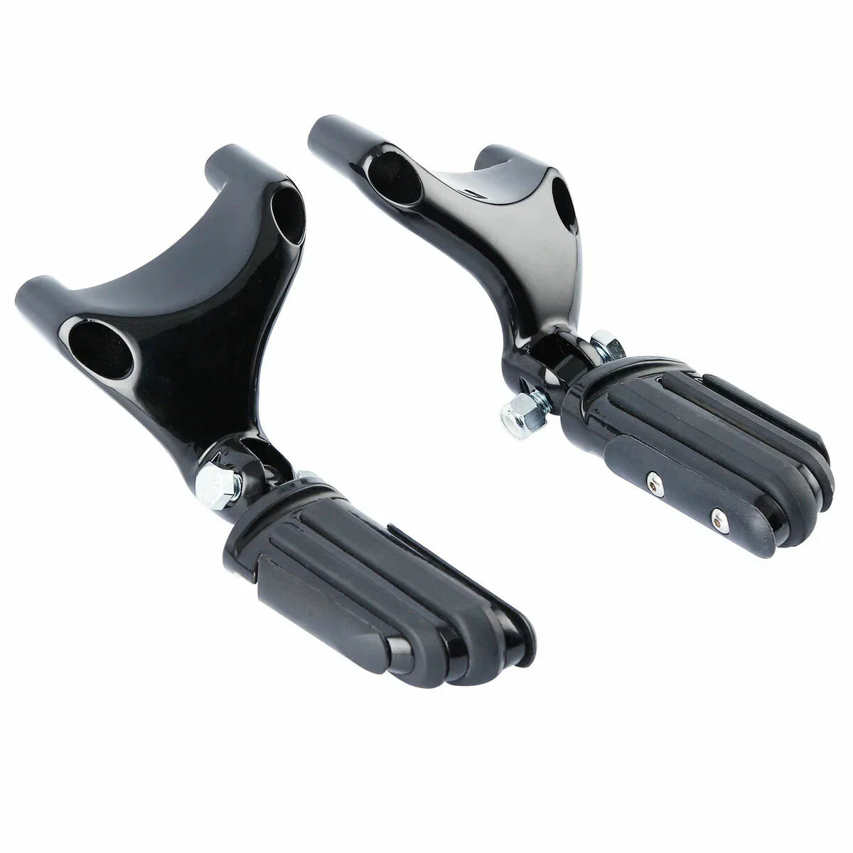 Black Passenger Foot Peg Mount for Harley Sportster Iron XL 883 1200 (2004-2013)