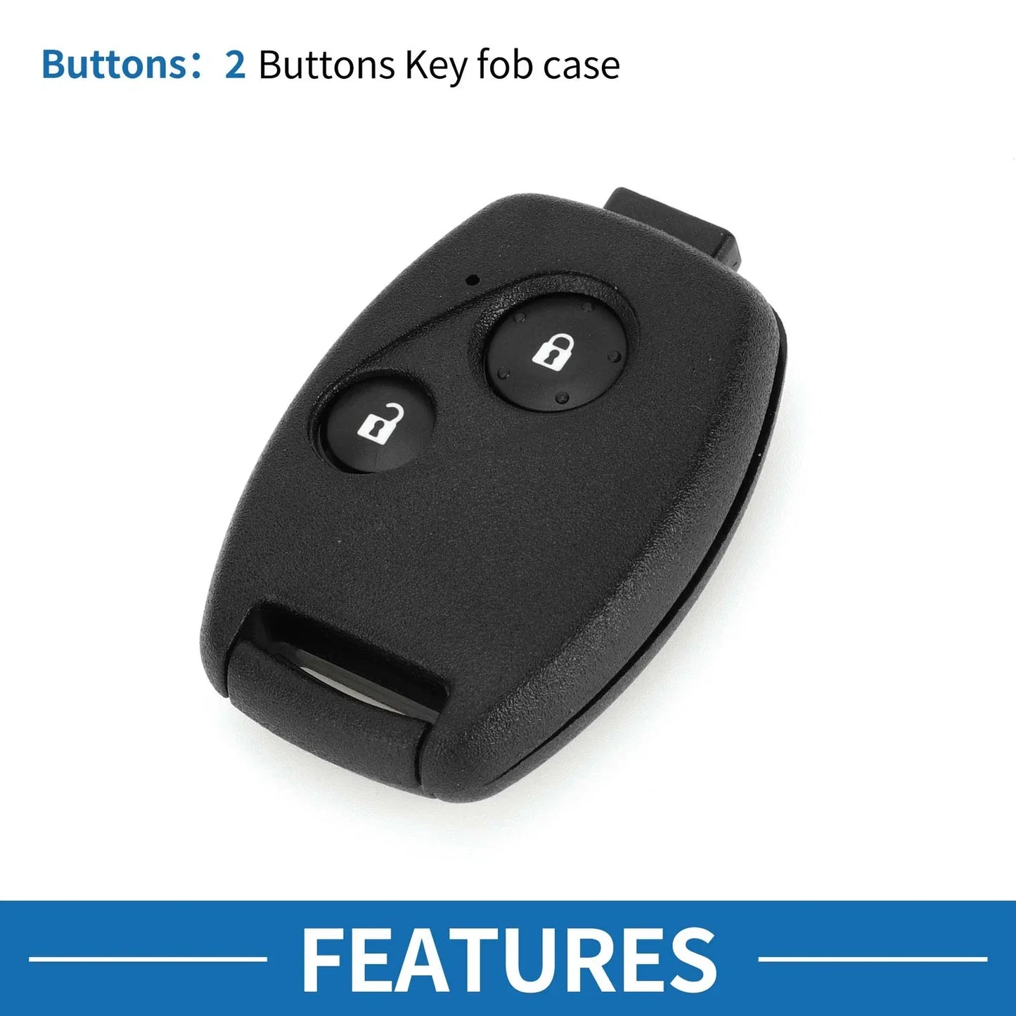 2 x Keyless Entry Remote Key Fob Shell Case for Honda Civic (2006-2013)