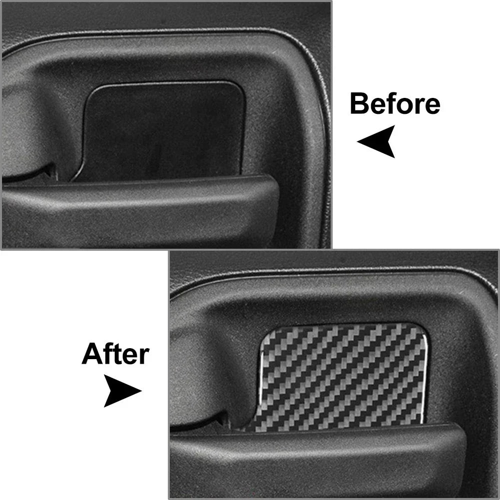 4 x Inner Door Handle Bowl Cover Trim for Jeep Wrangler (2011-2017)