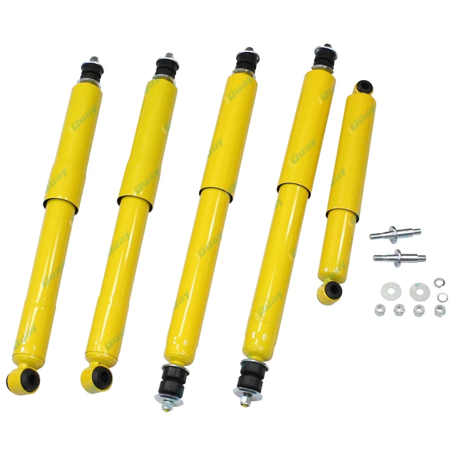 Front + Rear Gas Shock Absorbers + Steering Damper Set for Landcruiser 80 Series